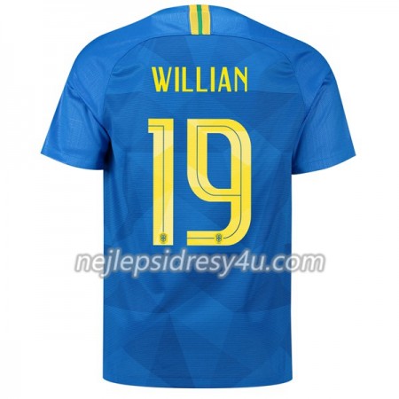 Fotbalový Dres Brazílie Willian 19 Venkovní MS 2018